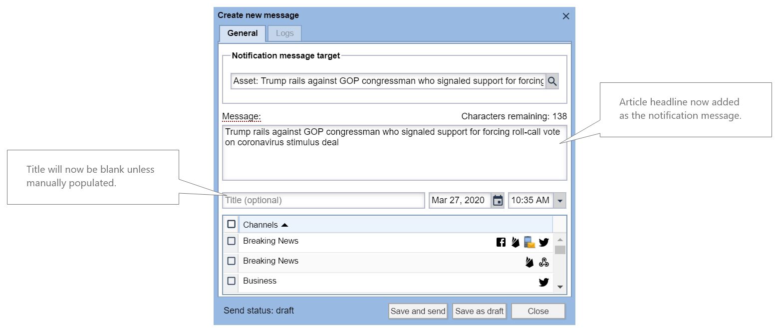 BLOX Notifier changes